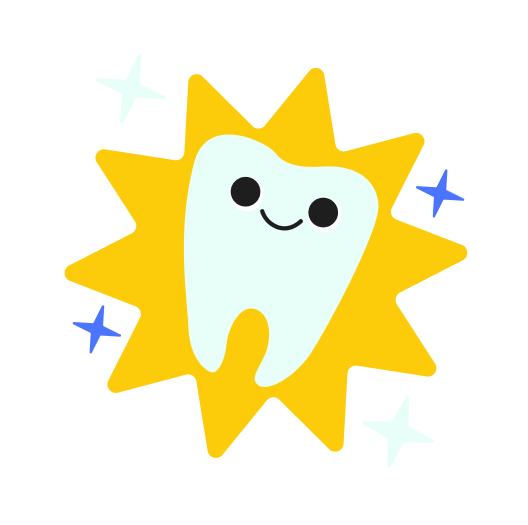 Dente brilhando